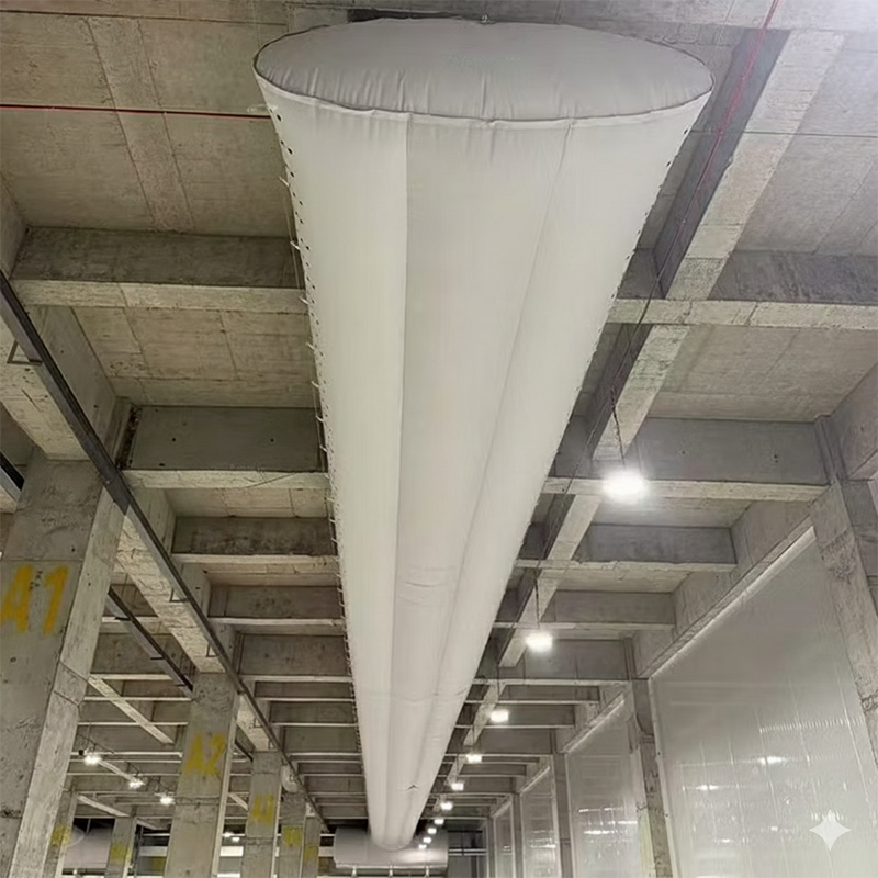 Custom Oval Supply Air Fabric Duct