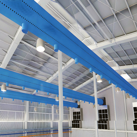 Supply Air Fabric Duct Custom Blue